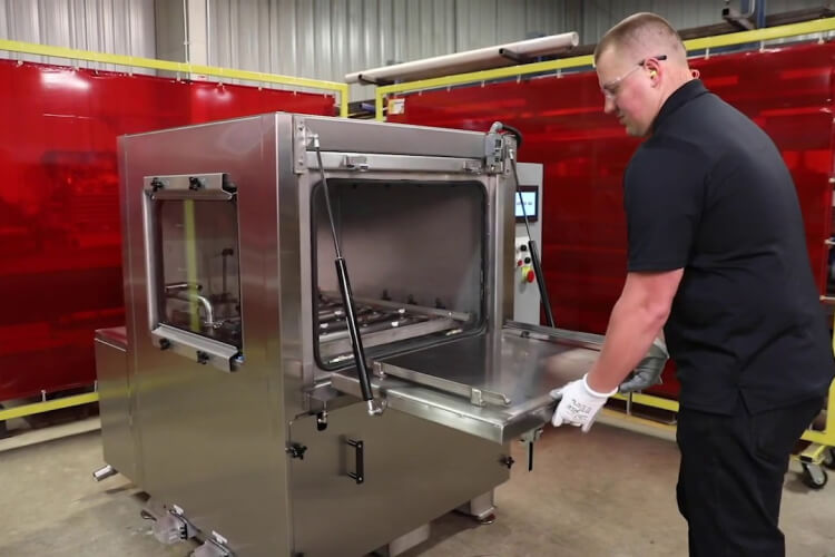 Tunnel washers for brake components